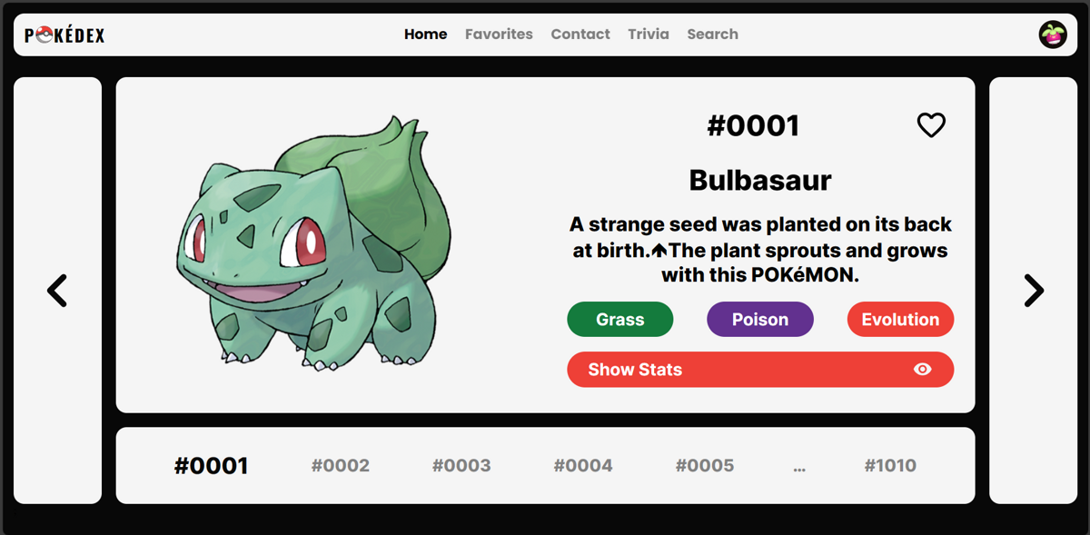 Full Stack Pokedex App